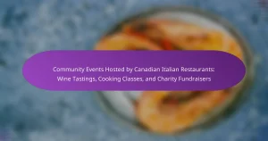 Community Events Hosted by Canadian Italian Restaurants: Wine Tastings, Cooking Classes, and Charity Fundraisers