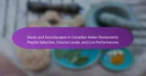 Music and Soundscapes in Canadian Italian Restaurants: Playlist Selection, Volume Levels, and Live Performances