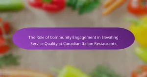 The Role of Community Engagement in Elevating Service Quality at Canadian Italian Restaurants