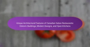 Unique Architectural Features of Canadian Italian Restaurants: Historic Buildings, Modern Designs, and Open Kitchens